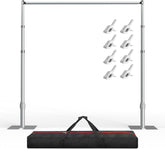 10Ft Heavy-Duty Pipe and Drape Stand Adjustable Photo Booth Frame Kit