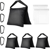 4-Pack Heavy Duty Sandbag Photo Studio Weight Bag - Black