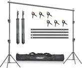 Heavy-Duty Backdrop Stand Photo Video Studio Adjustable Background Frame Kit