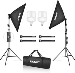 20"x28" Softbox Lighting Kit with 40W 6500K LED Bulbs