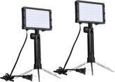 60 LED Continuous Portable Photography Lighting Kit with Adjustable Tripod Stand & Color Filters - 2 Packs