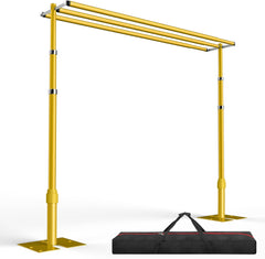 10x10Ft Triple Crossbar Pipe and Drape Photo Background Support Kit - Gold
