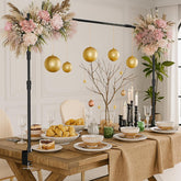 70" Tall & 94" Length Adjustable Table Rod Stand with Clamps