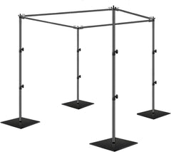 Square Backdrop Stand Adjustable Pipe and Drape Background Frame Kit