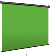 75 x 79in Retractable Green Screen, Chroma Key Panel Pull Down Auto-Locking and Self-Rewinding, Collapsible Wrinkle-Resistant Chromakey Backdrop