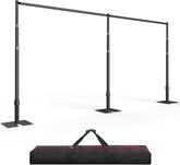 20Ft Heavy-Duty Pipe and Drape Photo Background Support Kit-Black