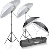 33 inch Reflective Photography Umbrella Kit with Adjustable Light Stand