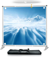 Heavy-Duty Step and Repeat Banner Backdrop Stand Kit-Silver