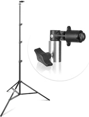 8.5FT Photography Reflector Disc Holder Clip with Light Stand