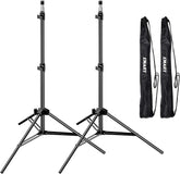 7 Ft Portable Photo Video Tripod Stand with Carry Case - 2 Pack