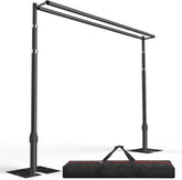 10x10Ft Double Crossbar Pipe and Drape Photo Background Support Kit-Black