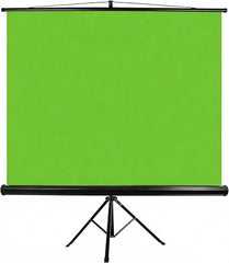 79 x 71in Green Screen Stand, Professional Chromakey Background with Auto-Locking Frame, Collapsible Portable Backdrop with Adjustable Tripod, Fast Fold Designed