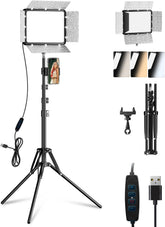 73" Tripod LED Video Light Kit, Upgrade 2800-7000K Dimmable Lighting