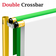 10x10Ft Double Crossbar Pipe and Drape Photo Background Support Kit - Gold