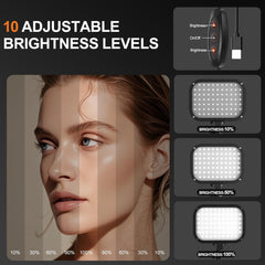 2-Pack LED Video Light with Tripod Stand, 3000-5500K CRI97, Bi-Color Dimmable Lighting