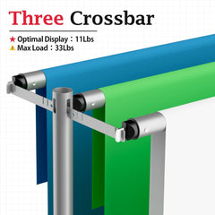 10x10Ft Triple Crossbar Pipe and Drape Photo Background Support Kit