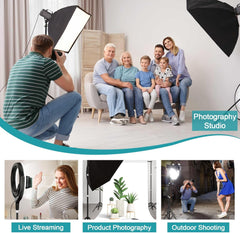 Reverse Folding Light Stand Adjustable Metal Knob Lock Design with 1/4'' Screw