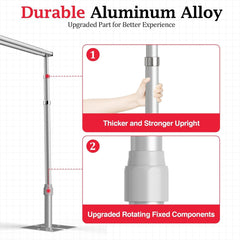 10x10Ft Double Crossbar Pipe and Drape Photo Background Support Kit