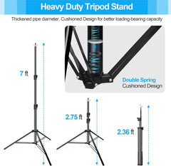 Heavy-Duty Backdrop Stand Photo Video Studio Adjustable Background Frame Kit