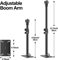 22" Adjustable Camera Ceiling Mounting Boom Arm