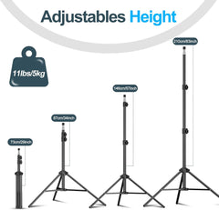 7 Ft Light Stand Portable Lighting Tripod with Carry Case
