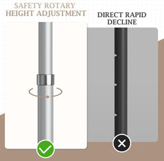 10X10Ft Pipe and Drape Backdrop Stand Heavy-Duty Adjustable Photo Frame with Wheels