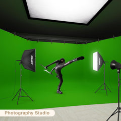 30x7Ft Large Adjustable Backdrop Stand Kit with 308° Angle Rotatable Connector