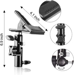 8.5FT Background Disc Reflector Light Stand with 5/8" Heavy Duty Clamp Holder