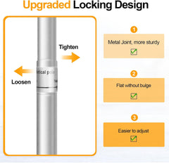 Heavy-Duty Step and Repeat Banner Backdrop Stand Kit-Silver