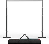 10x10Ft Heavy-Duty Pipe and Drape Stand Photo Background Frame Kit-Black