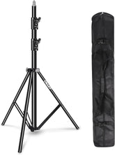 8.5Ft Heavy-Duty Light Stand, Spring Cushioned, Aluminum Alloy Construction