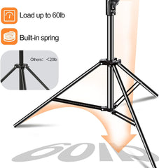 8.5フィートの頑丈なアルミ製ライトスタンド(キャリーバッグ付き)
