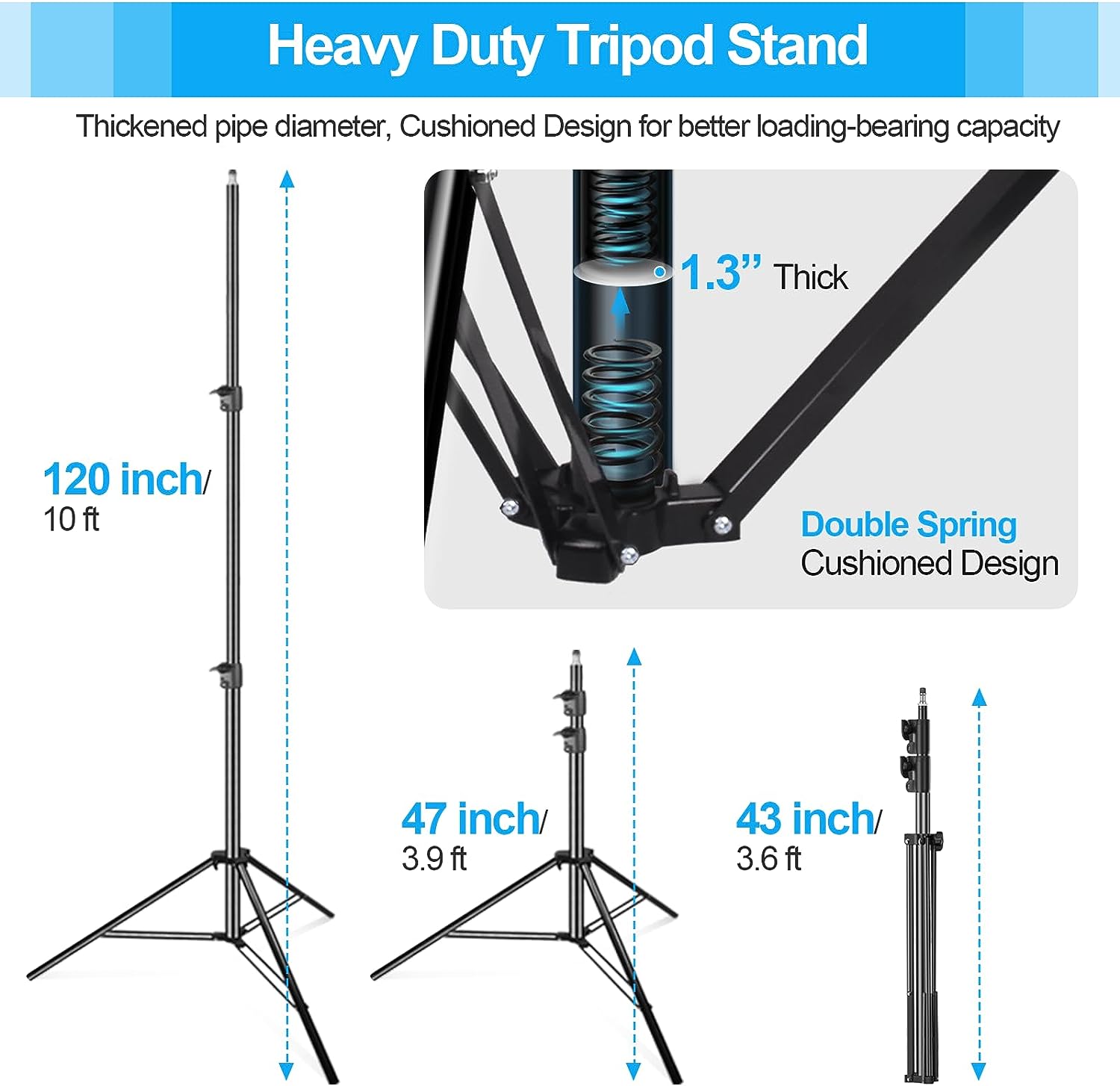 10 x 10 ft Heavy Duty Backdrop Support System Kit