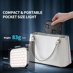 60 LED Selfie Light for iPhone, Protable Clip Light for Phone Camera