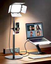 Zoom Meetings Streaming Light for Desk with Flexible Gooseneck