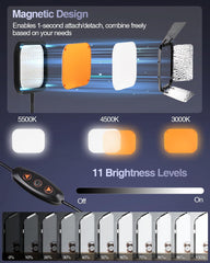 Zoom Meetings Streaming Light for Desk with Flexible Gooseneck