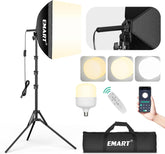16"x16" Pull Softbox, 50W 3000K-6000K LED Bulb with Remote/APP Control