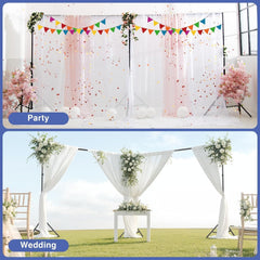 Large Adjustable Backdrop Stand Kit with 308° Angle Rotatable Connector