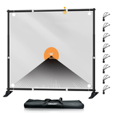 Heavy-Duty Adjustable Banner Stand Kit, 8x8 /10x8 / 10x10 Ft