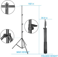 EMART 8.5x10ft Photography Backdrop Kit with 400W 5500K Daylight Umbrella Continuous Lighting Set, Black & White Backgrounds - EMART INTERNATIONAL, INC (Official Website)