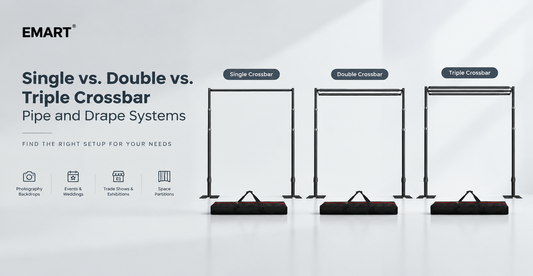 Single vs. Double vs. Triple Crossbar Pipe and Drape Systems: Which One Should You Choose?