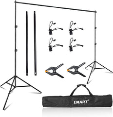 8x8 Ft Adjustable Photo Backdrop Stand Kit
