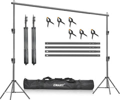 Heavy-Duty Backdrop Stand Photo Video Studio Adjustable Background Frame Kit