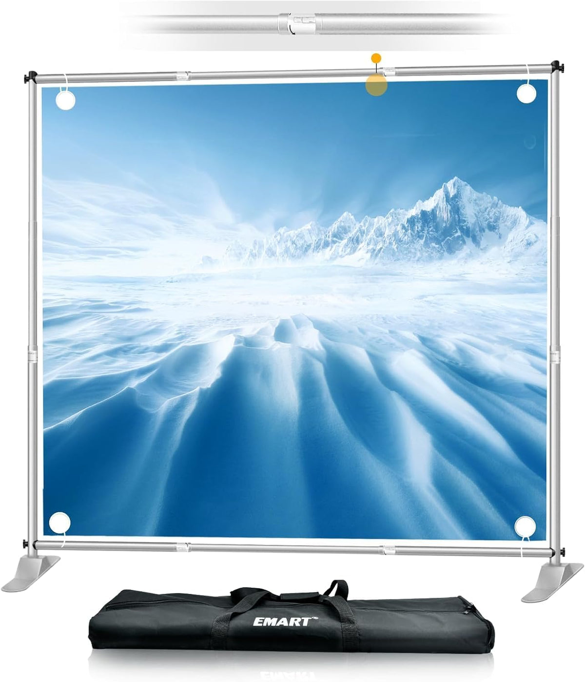 Heavy Duty Banner Backdrop Stand Kit-Silver