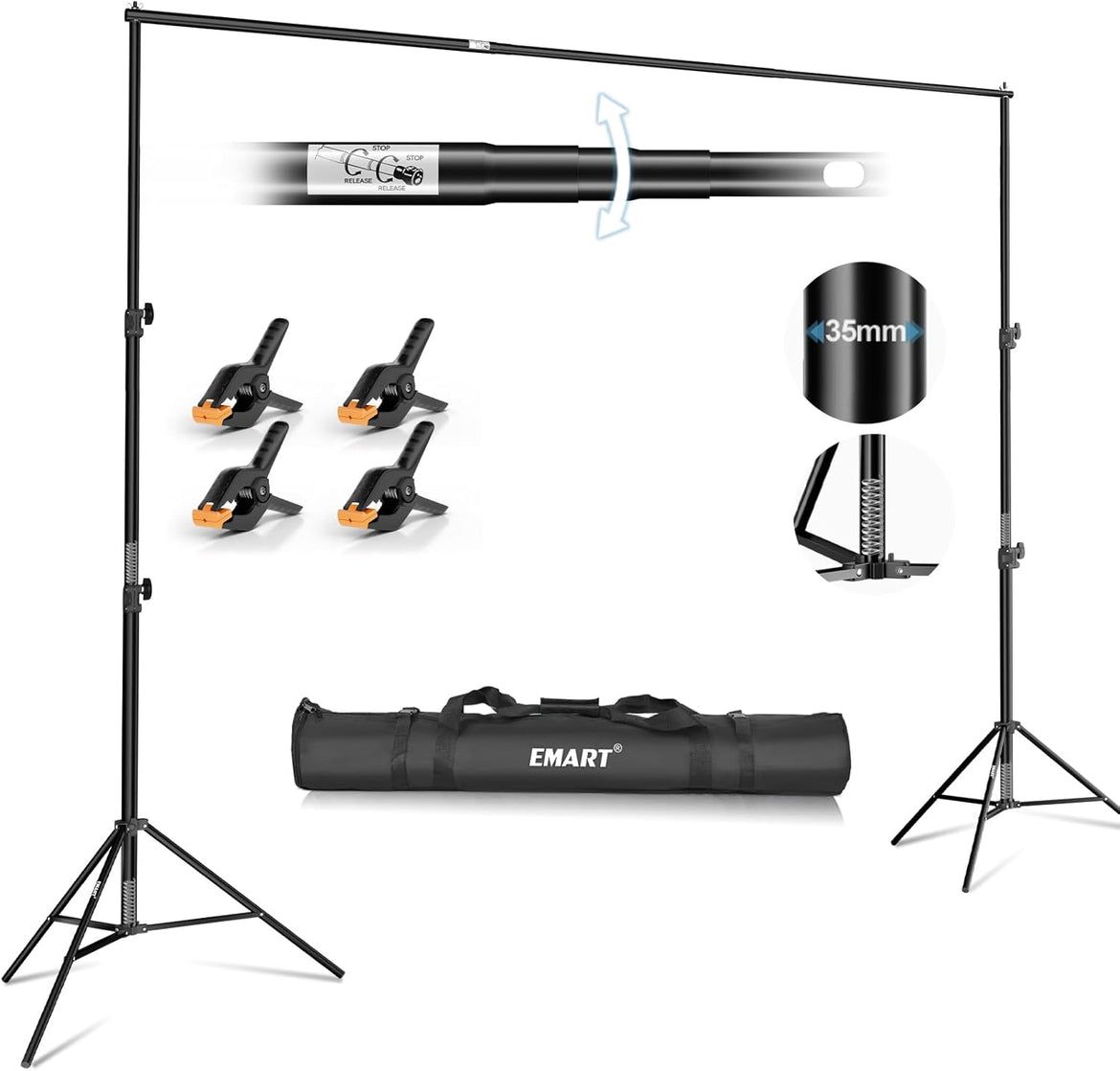 Heavy Duty Backdrop Stands – EMART®| Expert on Backdrop Stand