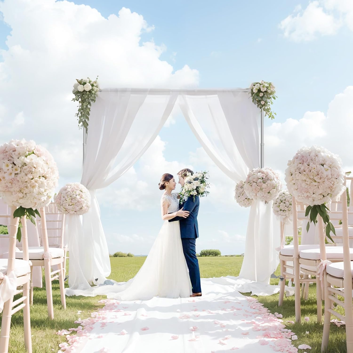 10ftx10ft Pipe and Drape Backdrop Stand Kit with Wheels
