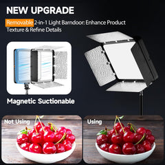 73" Tripod LED Video Light Kit, Upgrade 2800-7000K Dimmable Lighting