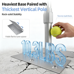 EMART Adjustable Backdrop Stand Heavy Duty, 8.9x10 FT Pipe And Drape Stand for wedding/party/birthday/display, Aluminum pole and folding base, with durable stainless steel connectors