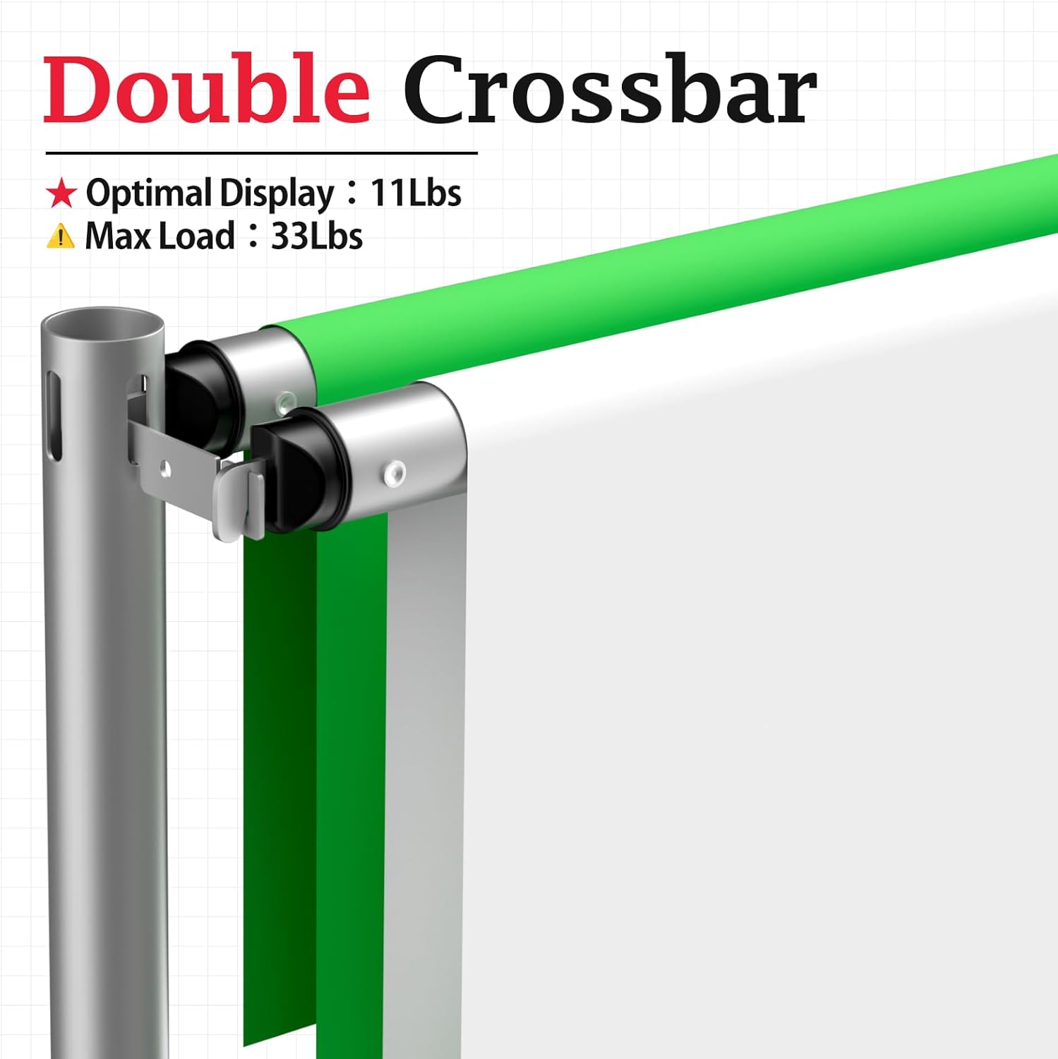 10x10Ft Double Crossbar Pipe and Drape Photo Background Support Kit