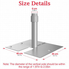 Pipe and Drape Stand Base, 14"x16", 10.3lbs